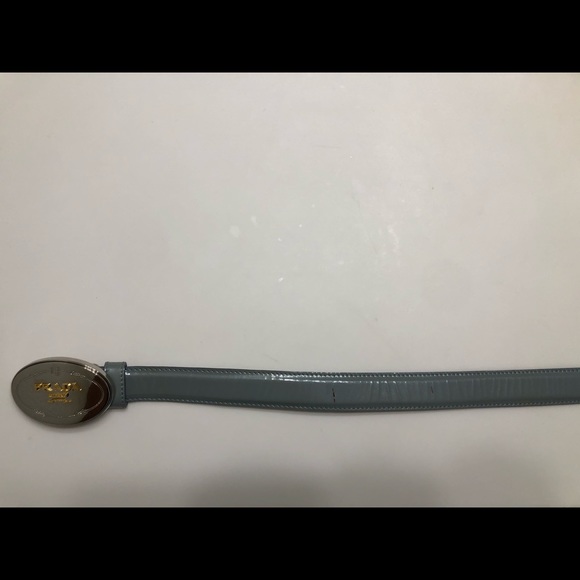 Prada Saffiano Leather Buckle Belt